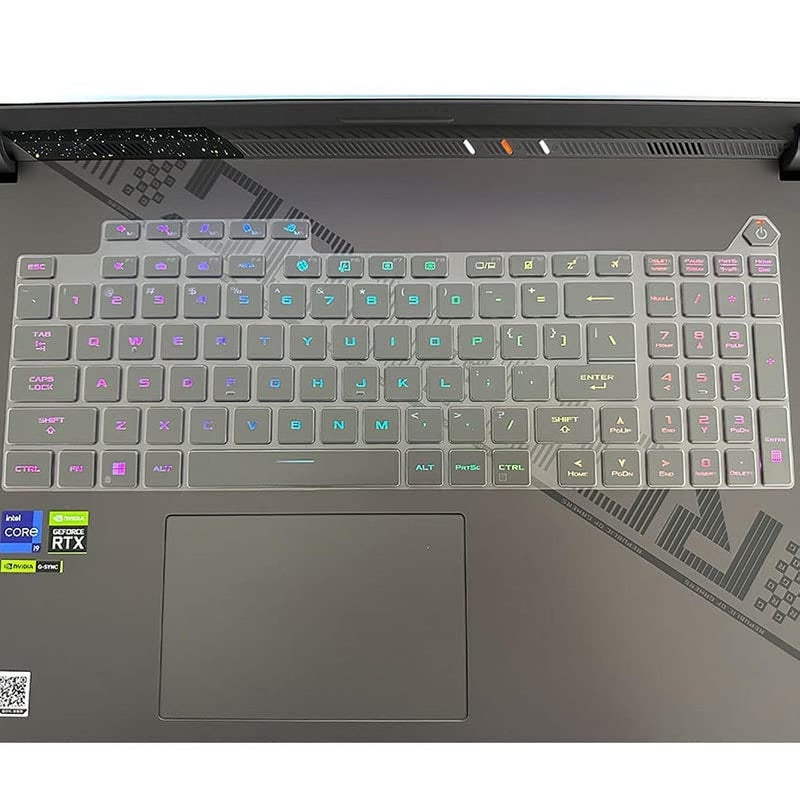 LEZE Keyboard Cover for 2024 2023 Asus ROG Strix G18 G814 G814JVR G814JI G814JZ & ROG Strix Scar 18 G834 G834JZR G834JYR G834JY Series Laptop, ROG Strix G18 Keyboard Skin Protector - TPU - Image 1