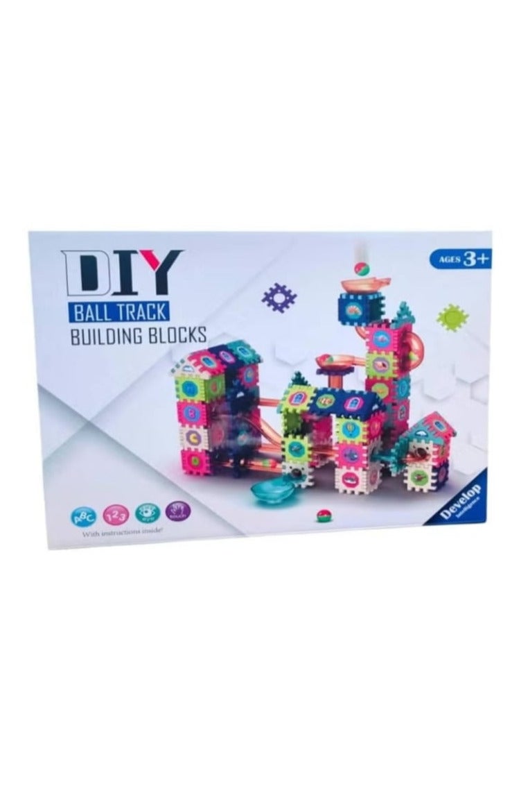 Ball Track Building Blocks Set, STEM Educational Toy, 167 Pieces, for Ages 3 and Up