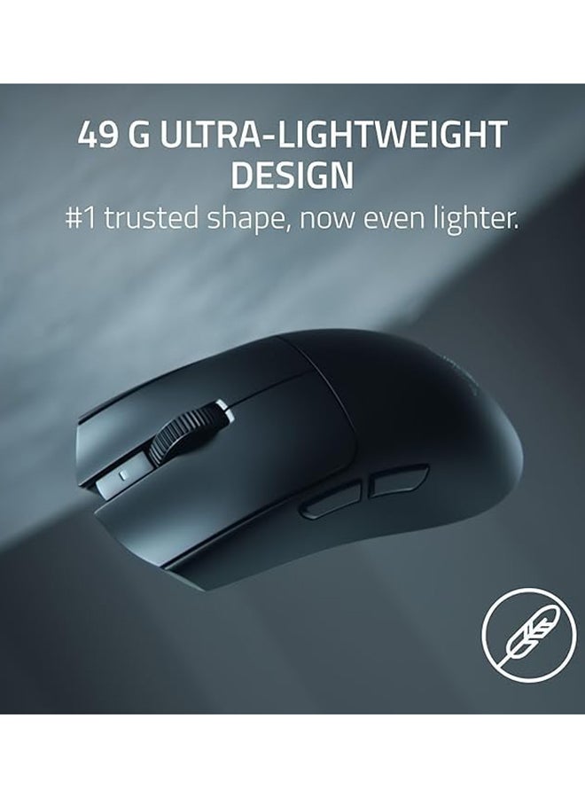 Razer Viper V4 Pro Wireless Esports Gaming Mouse: Symmetrical, 49g Lightweight, 8K Polling, 50K DPI Optical Sensor, Gen-4 Optical Switches, 6 Programmable Controls, HyperSpeed Wireless - Black - Image 2