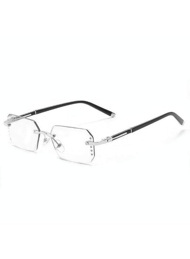 نظارات قراءة بدون إطار مضادة للإشعاع الضوئي الأزرق ومضادة للتعب ونظارات قراءة للأشخاص في منتصف العمر وكبار السن - Image 2