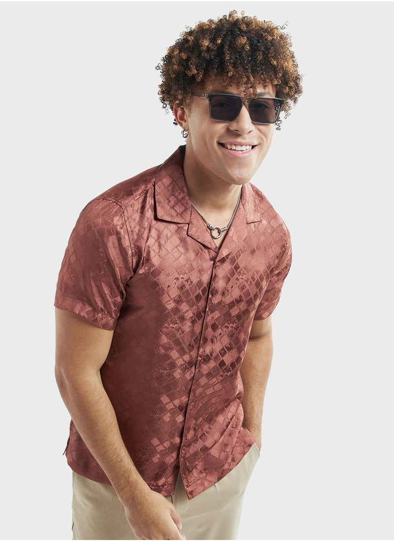 FAV Printed Regular Fit Shirt  - Image 1