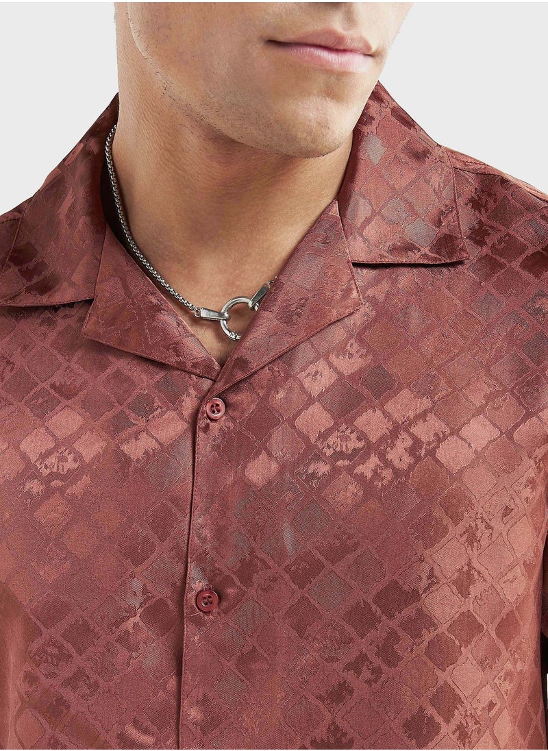 FAV Printed Regular Fit Shirt  - Image 3