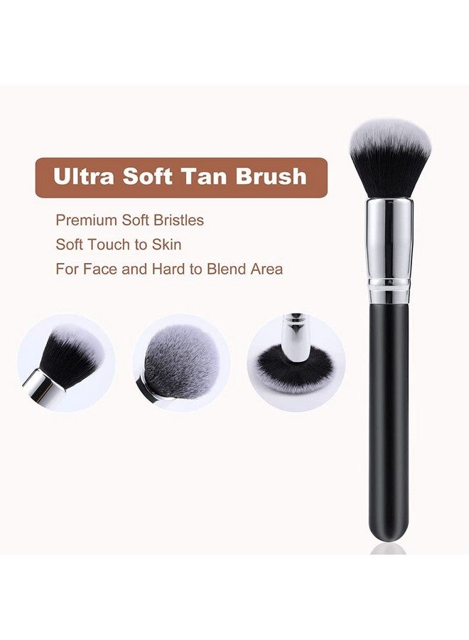 Sanfery Self Tanning Mitt Applicator Kit - Sanfery 5 Pack Tanning Mitts Self Tanner Mitt Applicator Kit Self Tan Mitt Kit with Tanning Glove, Back Applicator, Mini Tan Mit, Exfoliating Mitt, Brush  - Image 5