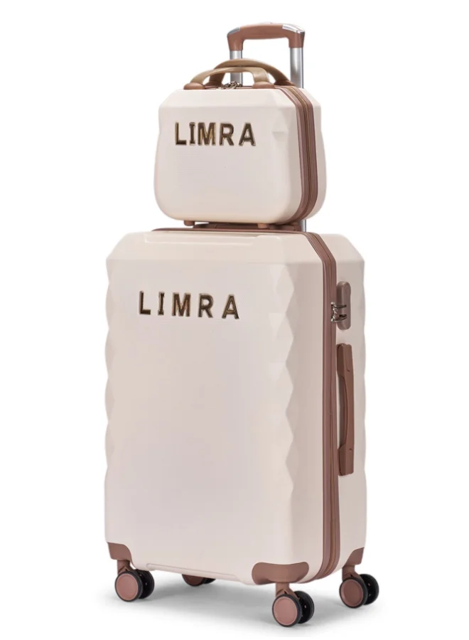 LIMRA Travel bag set consisting of 7 luggage bags Beige/Gold color, size 32"/28"/24"/20"/16"/15"/12 inches