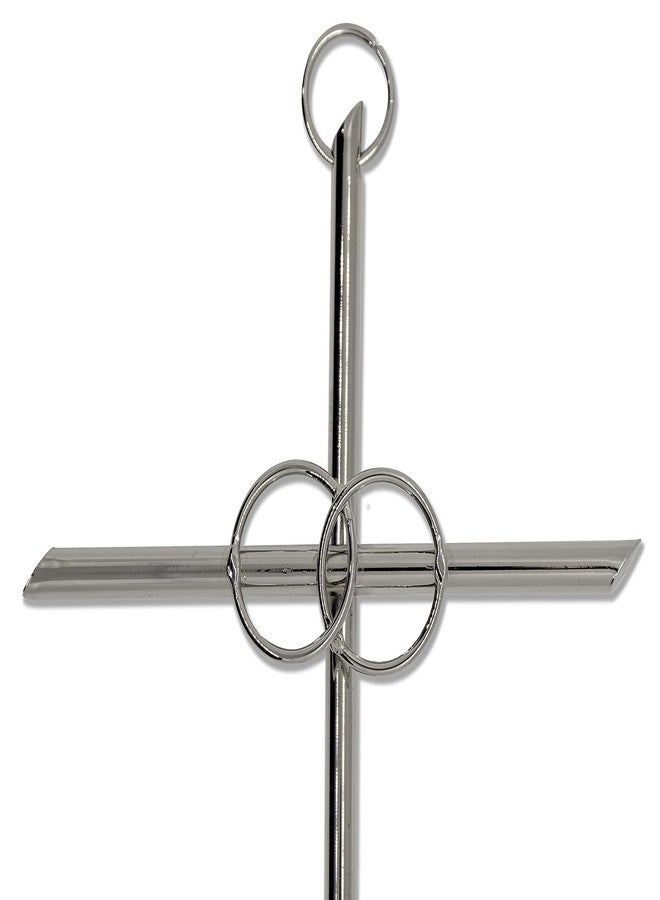 Venerare Silver-tone Cana Cross with Wedding Bands | Great Christian and Catholic Gift for Weddings | Religious Home Décor | Hang on Wall in Home, Bedroom, or Office - Image 2