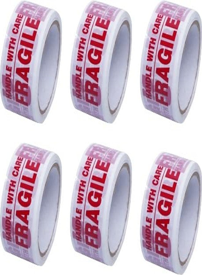 PackSmith fragile Packaging Tape | 65 meter X 48mm / 2inch | fragile packing material | Suitable for e-commerce | Packaging material for small busines (Set of 6 roll) - Image 1
