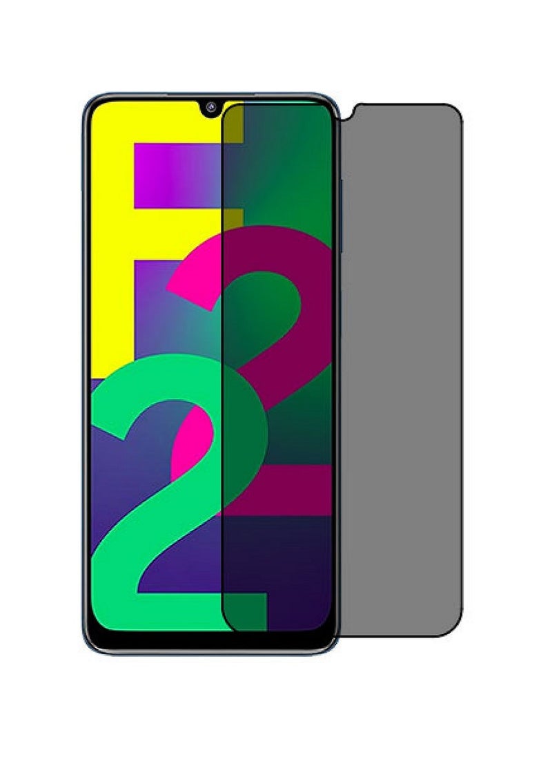 Tempered Glass Screen Protector Anti-Spy Privacy Designed For Samsung Galaxy F22 Full Screen Coverage And Bubble Free - Image 1