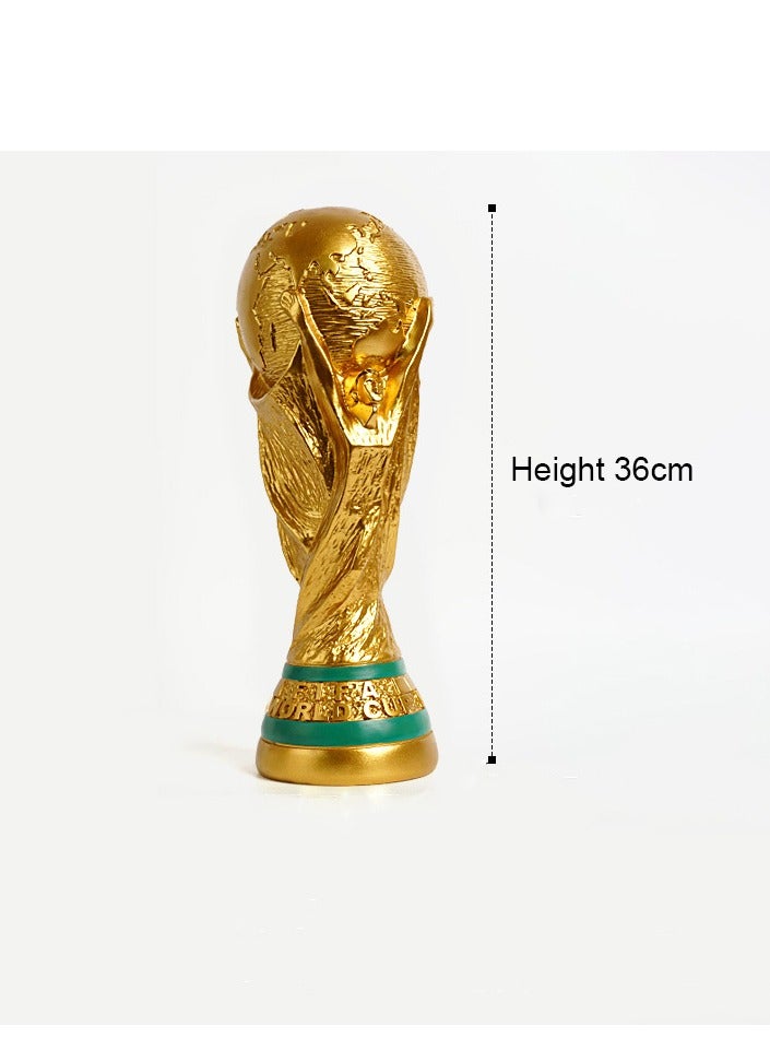 FIFA World Cup trophy Football Trophy Champion Gold Trophy World Cup Fans Football Competition Height 36cm  - Image 2