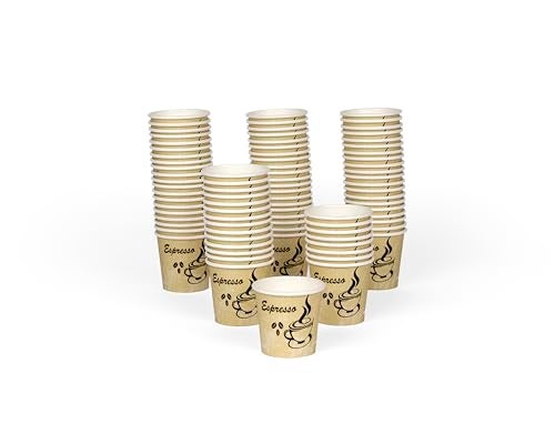 Smygoods Disposable Coffee Cups, To Go Paper Hot Cups, Classic Design (4 OZ, 100 Count) For Hot Beverages, Coffee, Tea, Espresso, Cocoa - Vasos Para Cafe - Image 5