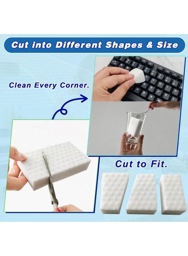 ShineZone 20Pcs 2X Density Magic Sponge Eraser,for Furniture Bathroom, Floor and  Wall Cleaner - Image 2
