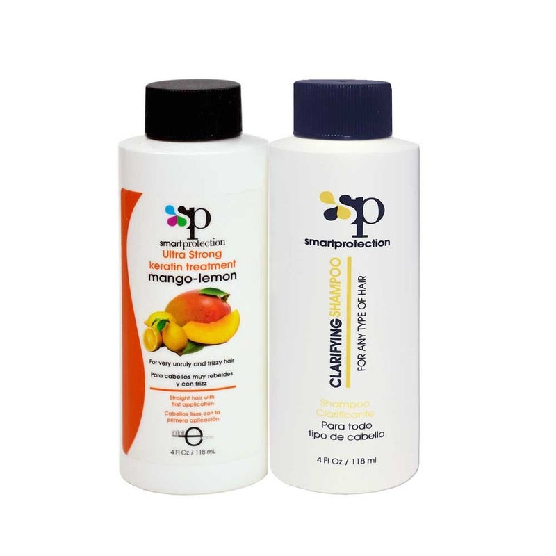 infinito colors MangoLemon Ultra Strong Keratin Treatment with Clarifying Shampoo 4oz by Smart Protection