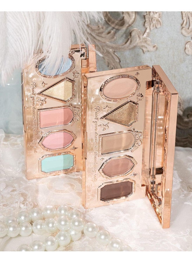 Flower Knows Strawberry Rococo Series Five-Color Eyeshadow Palette For Bold Shimmer Looks  - Image 4