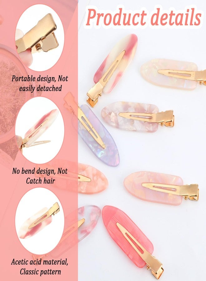 WJIAAA 16 Pcs No Crease Hair Clips, Colorful Non Slip No Creaseless Hairclips Flat Duckbill Clips Alligator Barrettes for Women Styling Makeup - Image 3