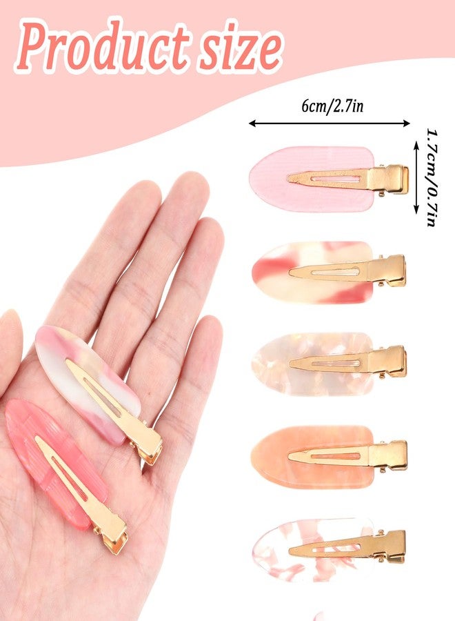 WJIAAA 16 Pcs No Crease Hair Clips, Colorful Non Slip No Creaseless Hairclips Flat Duckbill Clips Alligator Barrettes for Women Styling Makeup - Image 4