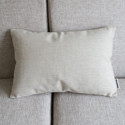 Decorbox Piano Keyboard Simple Music Throw Pillow Case Decor Cushion Covers Oblong 20*12 Inch Beige Cotton Blend Linen - Image 2