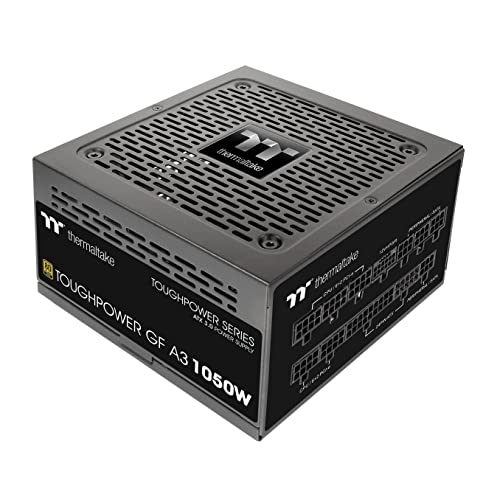 Thermaltake Toughpower GF A3 1050W, True 600W 12VHPWR Connectors on PSU & NVIDIA RTX 40 Series, ATX 3.0/PCI-E 5.0, 80+ Gold, SLI/Crossfire Ready Power Supply, PS-TPD-1050FNFAGU-L, 10 Year Warranty - Image 1