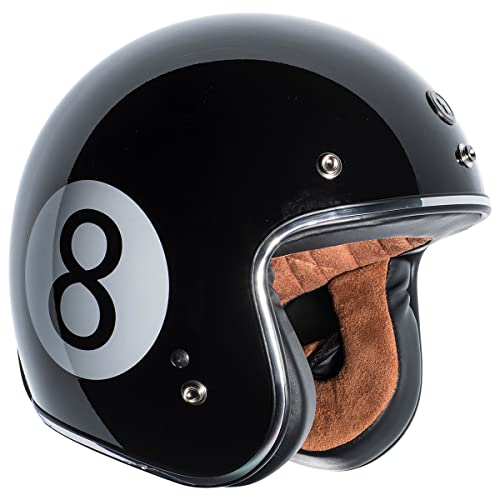 TORC (T50 Route 66) 3/4 Helmet with Baller Graphic (Black, X-Small) - Image 3