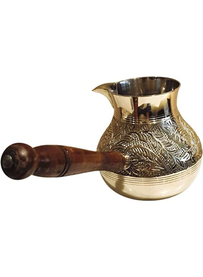 QUESERA وعاء قهوة تركي Cezve briki نحاسي مدفأة قهوة Jazva هدية رمضان 800 مل - Image 2