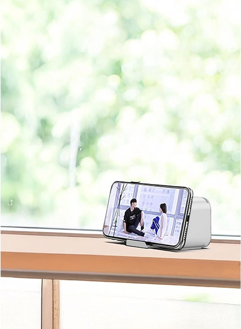 Multi-function Retro Bluetooth Loudspeaker With Clock White - Image 4