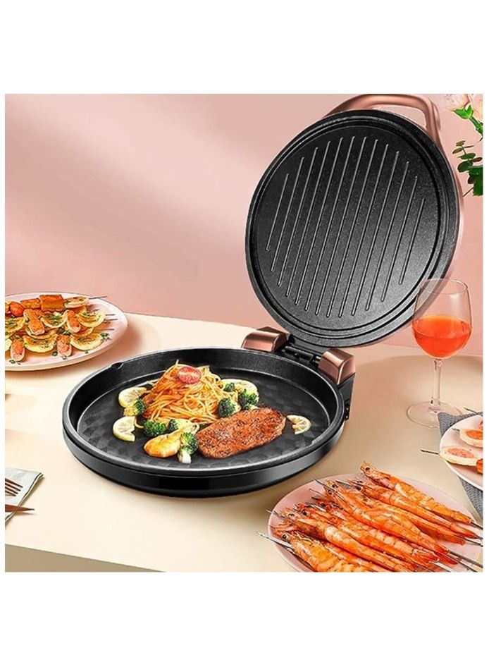 Pizza Oven,Electric Baking Pan, 1500 W Double-Sided Oven, Non-Stick Pizza Maker, for Homemade Pizza Barbecue Grilled Fish Fried Eggs Crepes Omelets - Image 3