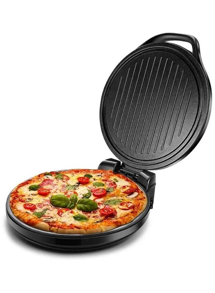 Pizza Oven,Electric Baking Pan, 1500 W Double-Sided Oven, Non-Stick Pizza Maker, for Homemade Pizza Barbecue Grilled Fish Fried Eggs Crepes Omelets - Image 1