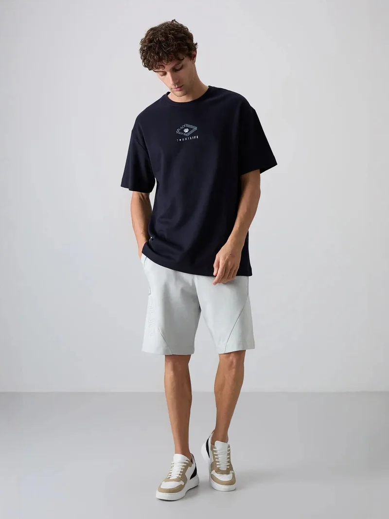 TOMMYLIFE TOMMY Oversized Cotton-Blend Logo T-Shirt