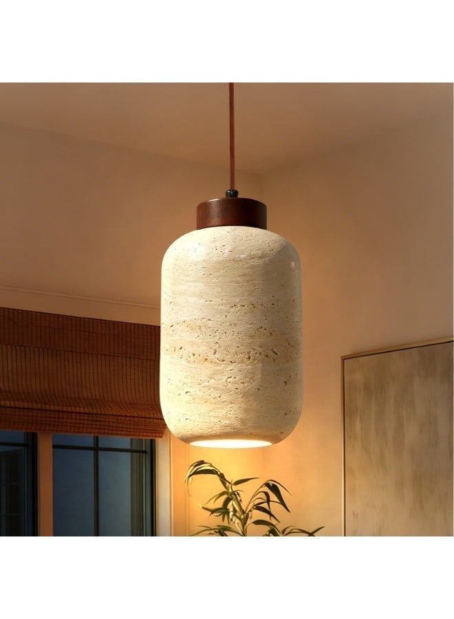 Ramadan Chandelier-Modern Bedroom Ceiling Chandeliers - Contemporary Home Chandeliers - Natural Yellow Cave Stone Pendant Lamp - Adjustable Height, E27 Bulb Included, Warm Lighting for Bedroom/Living Room/Dining Room/Kitchen Island/Kitchen Chandeliers - Image 1