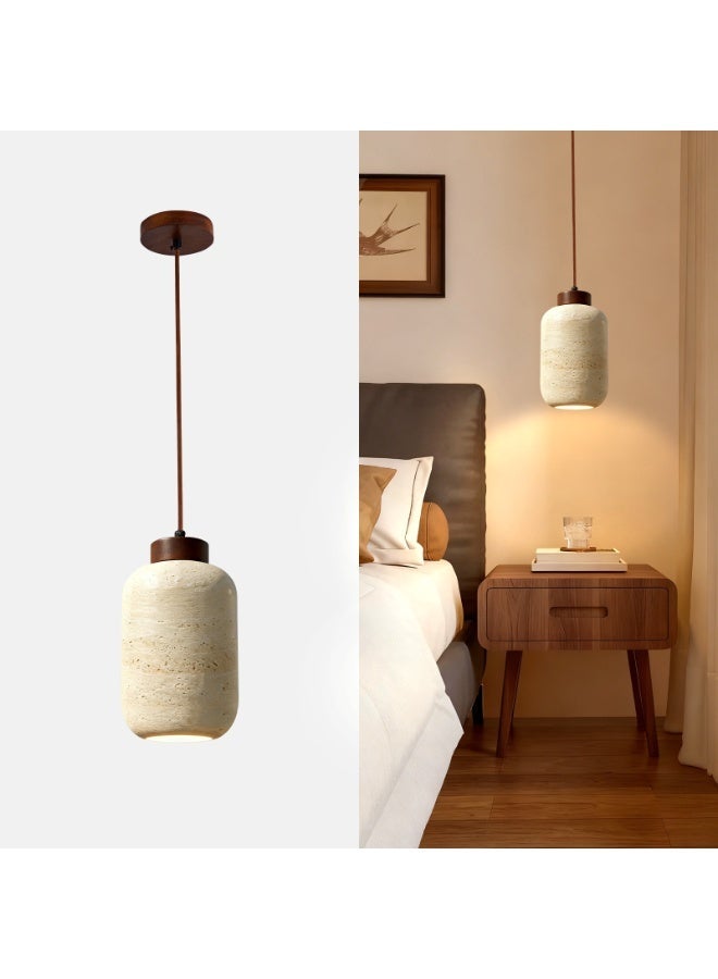 Ramadan Chandelier-Modern Bedroom Ceiling Chandeliers - Contemporary Home Chandeliers - Natural Yellow Cave Stone Pendant Lamp - Adjustable Height, E27 Bulb Included, Warm Lighting for Bedroom/Living Room/Dining Room/Kitchen Island/Kitchen Chandeliers - Image 3