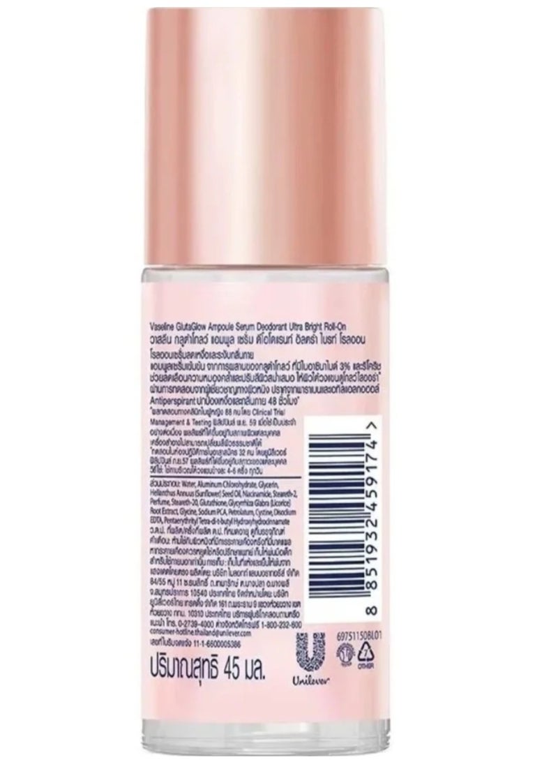 Vaseline Glutaglow Ultra Bright Ampoule Serum Deodorant - 45ml - Image 2