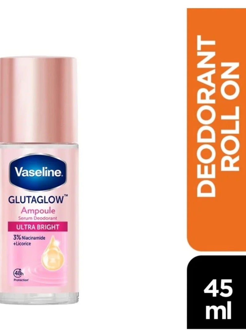 Vaseline Glutaglow Ultra Bright Ampoule Serum Deodorant - 45ml - Image 3