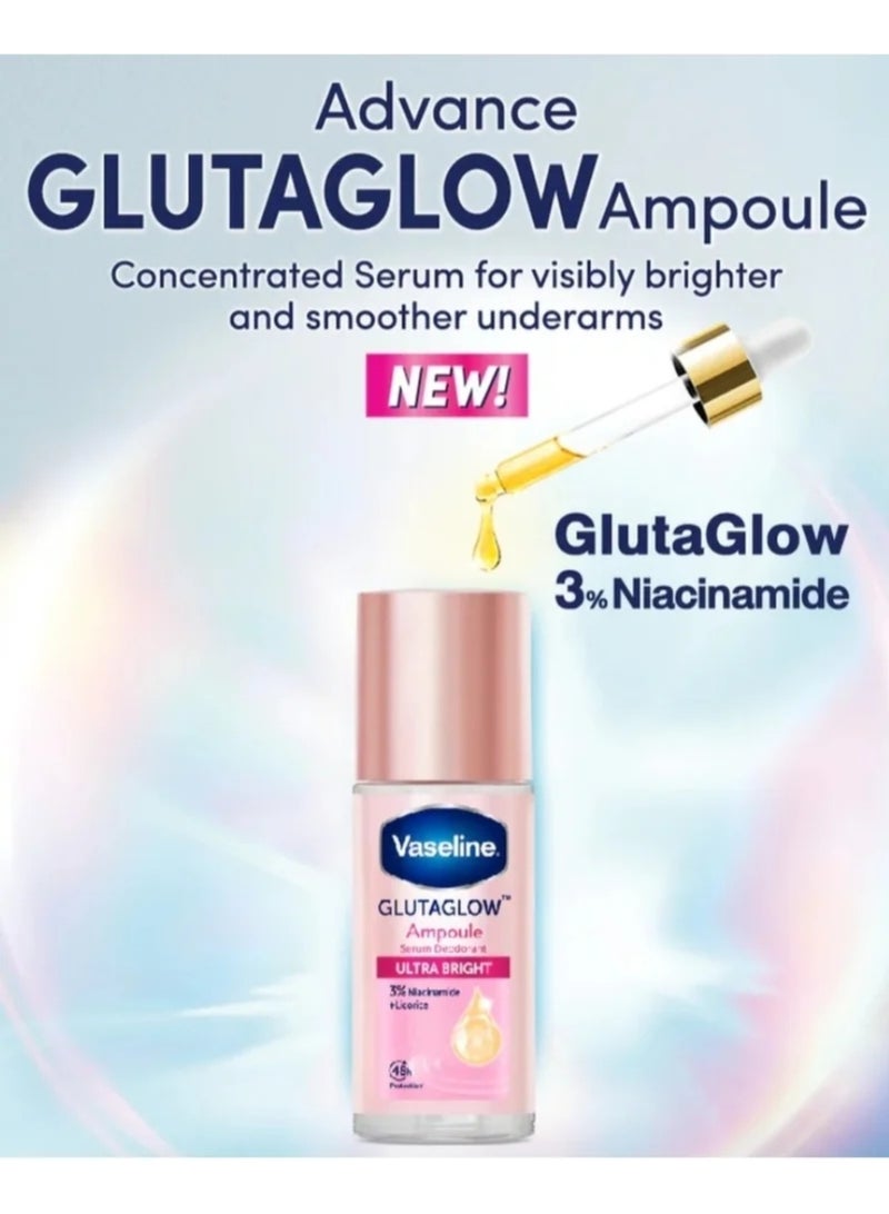 Vaseline Glutaglow Ultra Bright Ampoule Serum Deodorant - 45ml - Image 4