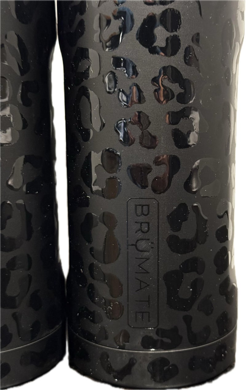 BrÃ¼Mate Brumate 12 oz. Straw Tumbler 2-Pack, Onyx Leopard (Black on Black) - Image 4