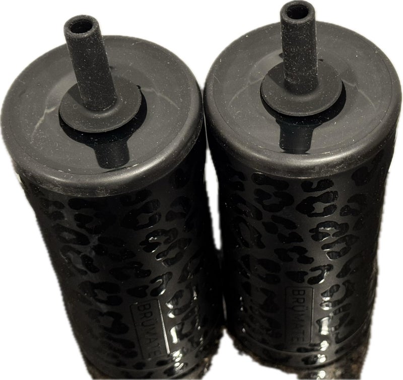 BrÃ¼Mate Brumate 12 oz. Straw Tumbler 2-Pack, Onyx Leopard (Black on Black) - Image 5