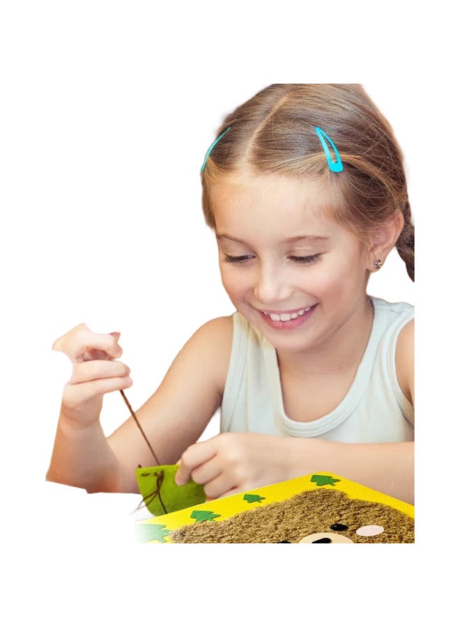 Dimoarch Dimanqi Handmade Wool Painting Embroidery, Children'S Cartoon Animal Poke Fun, Toddler Craft Kit, Making Pretend Play Toys - Image 2