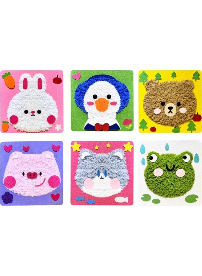 Dimoarch Dimanqi Handmade Wool Painting Embroidery, Children'S Cartoon Animal Poke Fun, Toddler Craft Kit, Making Pretend Play Toys - Image 1