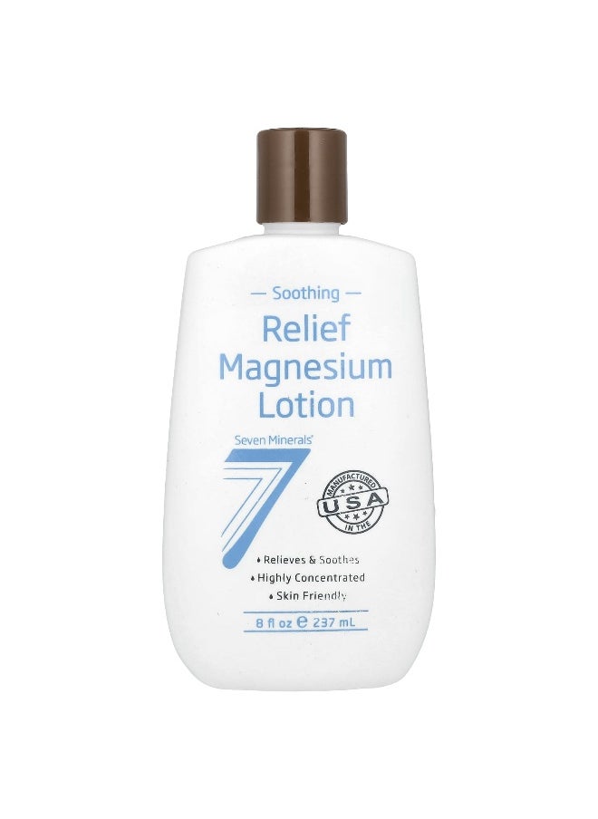 Seven Minerals Seven Minerals, Soothing Relief Magnesium Lotion, 8 fl oz (237 ml)  - Image 1