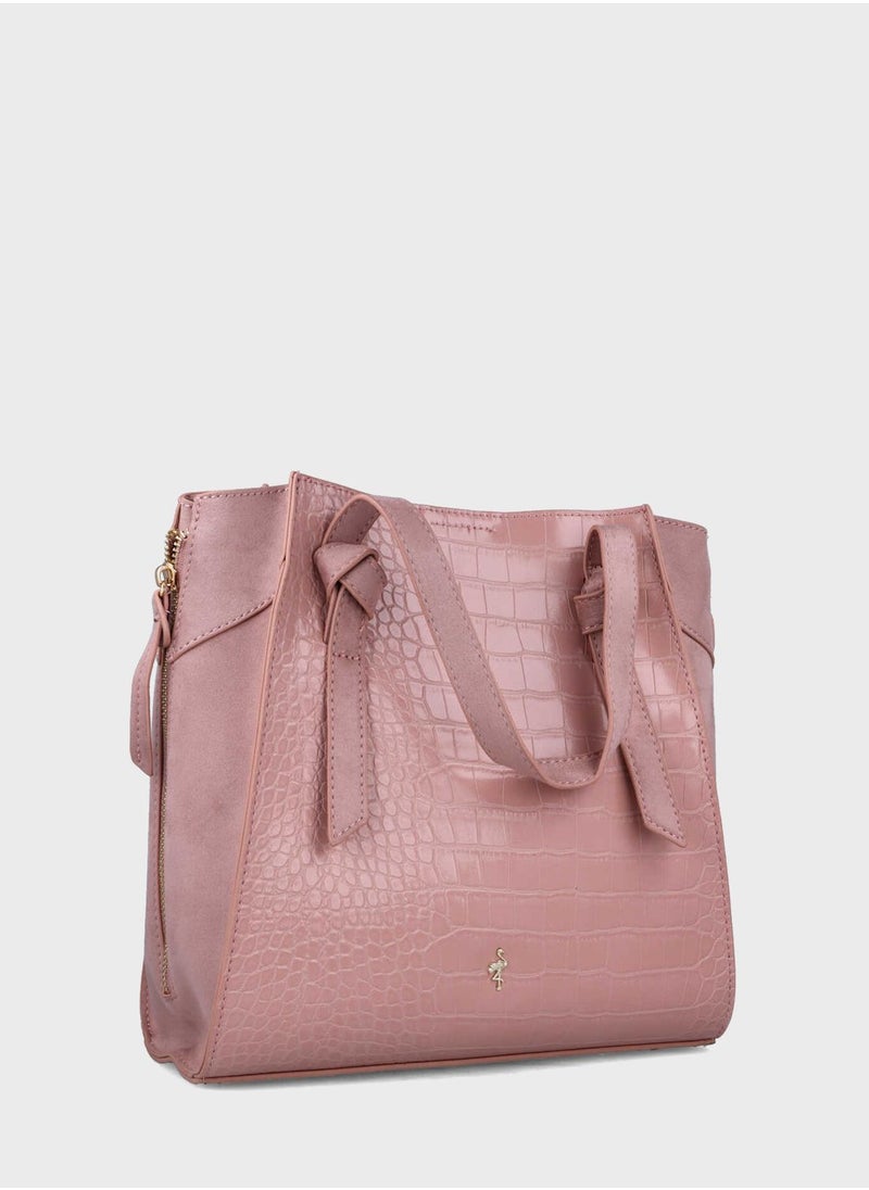 MENBUR - Knot Bow Large Tote Bag - Image 1