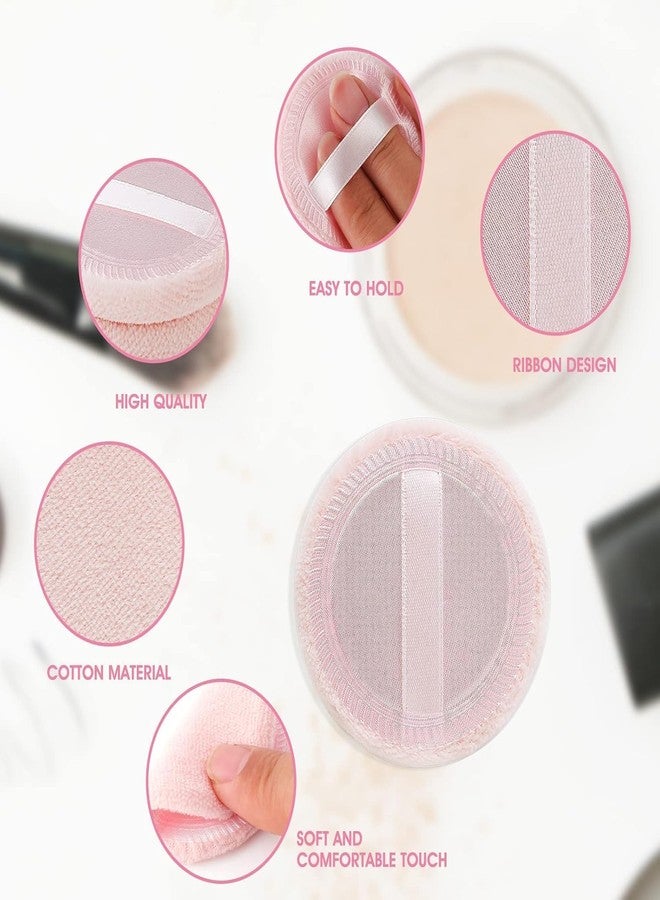 Calitate24 إسفنجة مكياج احترافية، وسادة قطنية لتوزيع كريم الأساس، إسفنجة إسفنجية قابلة للغسل، إسفنجة تجميلية لكريم الأساس السائل والبودرة السائبة (4 قطع إسفنجة صغيرة) - Image 4