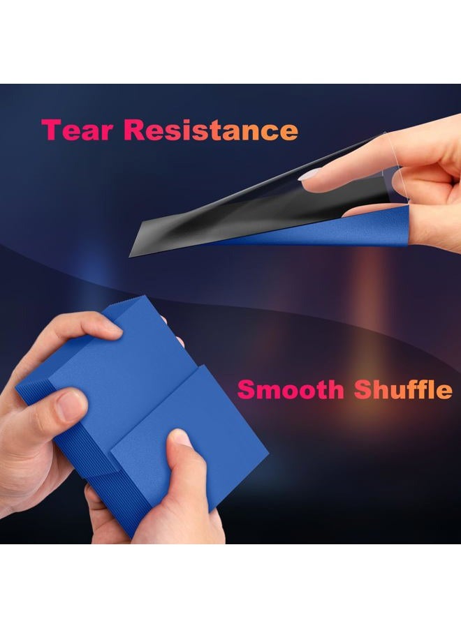 Proijeut 200 Pack Card Sleeves, Matte Dual Trading Card Sleeves with Opaque Back & Smooth Shuffle, Tear Resistant Card Protectors Sleeves for MTG, TCG, Sports Cards, Game Cards (Wisdom Blue) - Image 5