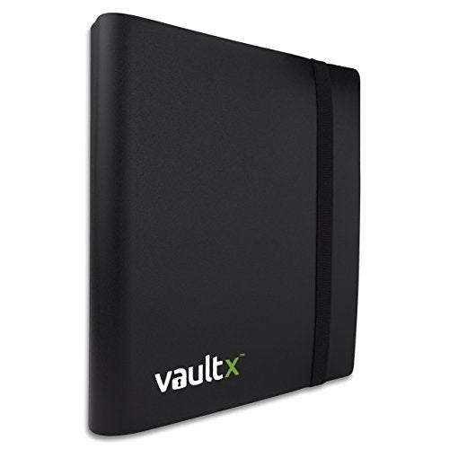 Vault X 4 Pocket Trading Card Strap Binder, 160 cards, Standard, 20 Side-Loading Pages, Folder for Collectible Card Games, Sports, TCG (Black) - Image 2