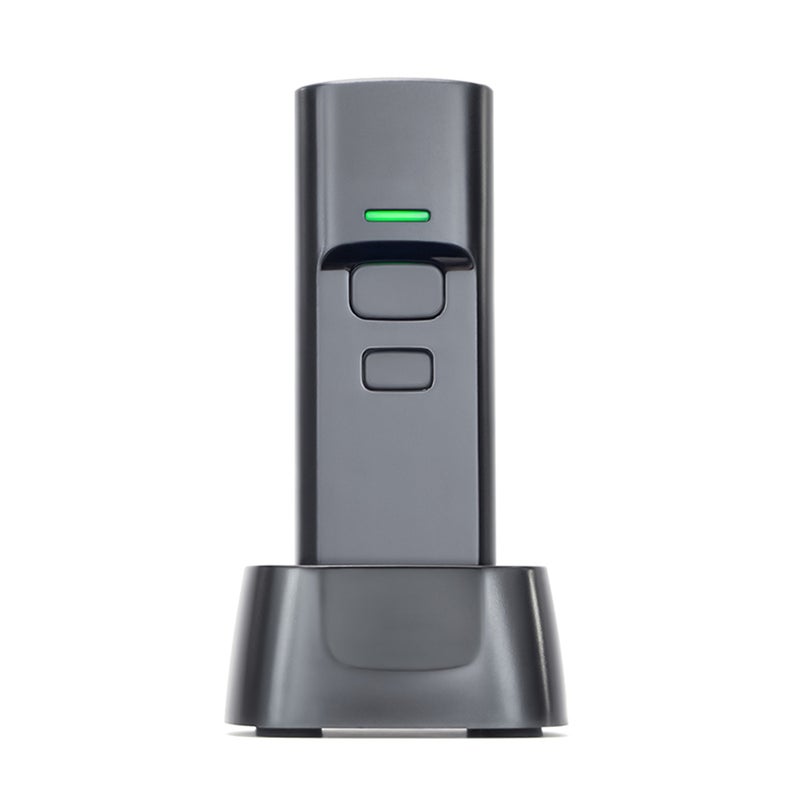 P2300 Wireless Barcode Scanner Portable 1D/2D/QR Wireless Barcode Scanner with USB Charging Dock Pocket Barcode Scanner Equipped with CMOS Image Sensor Supports Manual/Automatic T/rigger Scanning Compatible with Linux, iOS, Android, Windows XP/7/8/10, and other operating systems High-end version - Image 2