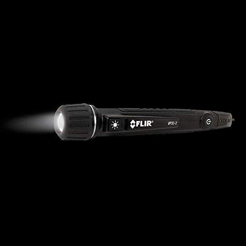 FLIR VP50-2 CAT IV Non-Contact Voltage Detector, Featuring Light, Vibration, and Beeper Feedback Alarms and a Powerful LED Flashlight - Image 3