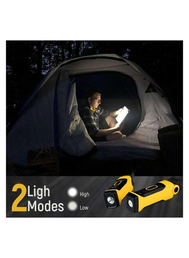 Rechargeable Work Light - 200 Lumens High Brightness Neck Reading Light, Portable Emergency LED Flashlight, 2 Light Modes, Perfect for Mechanics, Outdoor, Camping, Hunting, USB Charging, ABS Material, Matte Finish, 20m Range, Spotlight Functionality, Non-Waterproof, Mechanic Lighting Gear | Versatile LED Flashlight | USB Rechargeable Light - Image 3