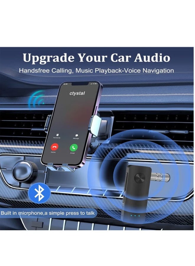 Bluetooth 5.3 Transmitter Receiver for TV to BT Headphone, Low Latency, HiFi 3.5mm AUX Bluetooth Car Adapter, Mini Poratble Wireless Audio Receiver for TV/PC,Car Home Stereo, Airplane, Boat, Gym - Image 3