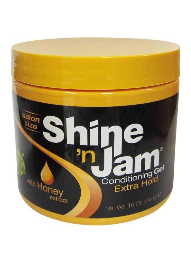 Shine 'n Jam N Conditioning Gel Extra Hold 16 Ounce Jar (473ml) (3 Pack) - Image 1