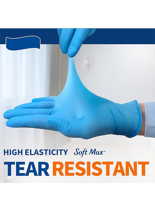 general Disposable Gloves S, Food Safe，Latex-Free and Powder-Free Clear Vinyl Gloves for Cooking, Food Prep, Household Cleaning, Exam| Medium,100 Counts, Blue - Image 4