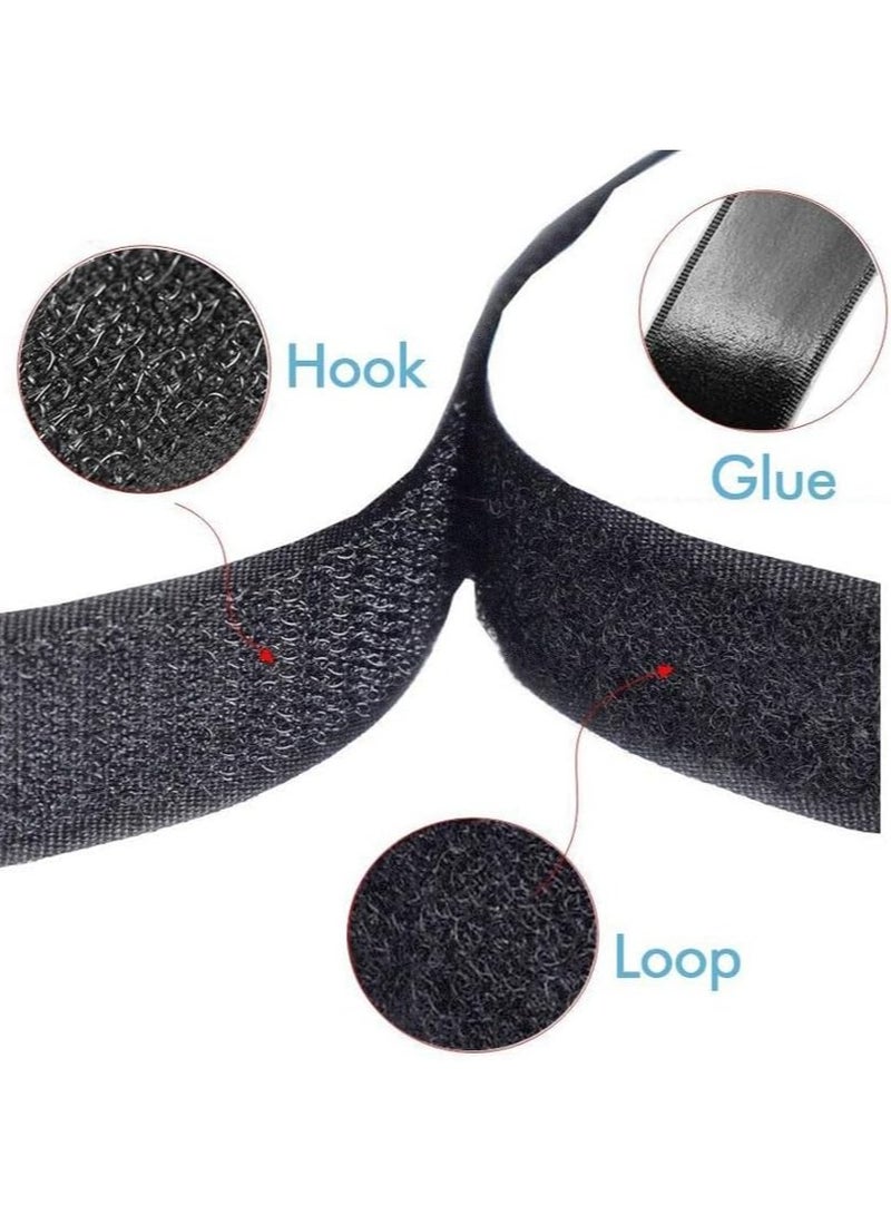 Generic Double-Sided Adhesive, 6M Hook and Loop Tape Velcro Adhesive Strip Self Sticky Back Strip, Strong Self-Adhesive Tape for Curtains Window Office Home  - Image 3
