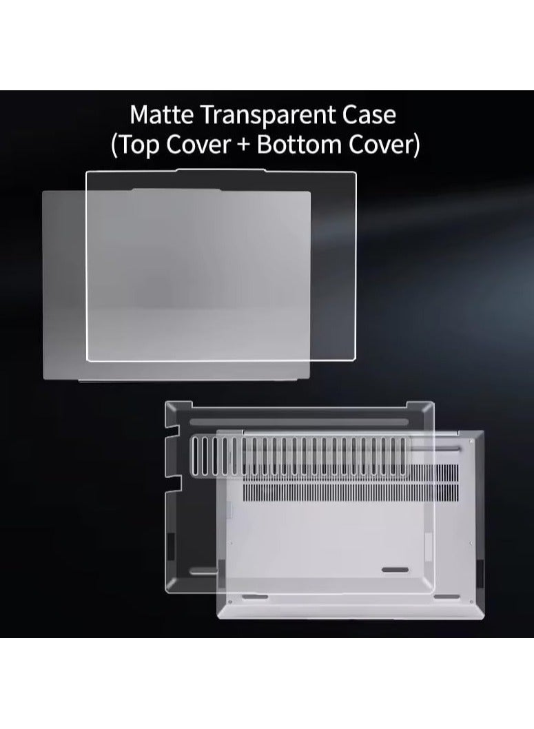 general Laptop Protective Case Compatible with Lenovo ThinkBook 14 G8 IRL 2025 14-inch, Ultra-Thin Transparent Frosted Top and Bottom Shells for Full Protection - Image 5