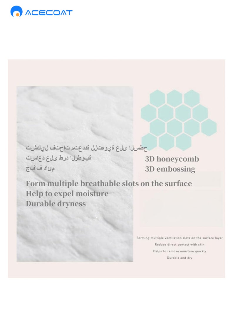 ACECOAT 100PCS Breast Pads,Nipple covers,Stay Dry Disposable Nursing Breast Pads,Soft and Super Absorbent Breast Pads,Leakproof Design - Image 5