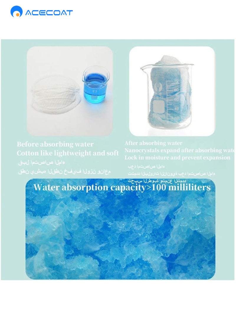 ACECOAT 100PCS Breast Pads,Nipple covers,Stay Dry Disposable Nursing Breast Pads,Soft and Super Absorbent Breast Pads,Leakproof Design - Image 4